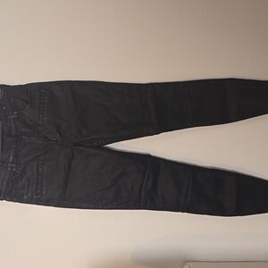 Express High Rise Faux Leather Ankle Legging High Rise Stretch Jeans Size 2R